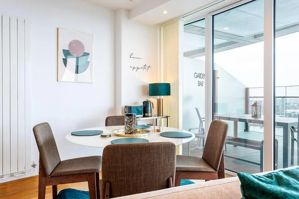 Apartmán Panoramic Balcony Luxury Condo Londýn
