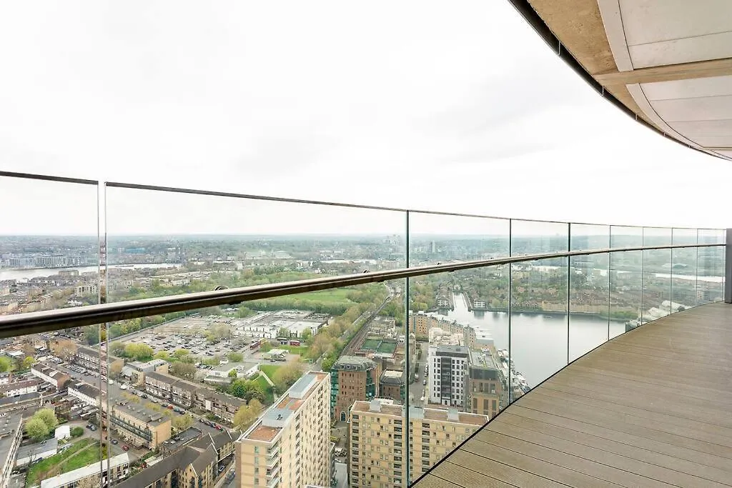Apartmán Panoramic Balcony Luxury Condo Londýn